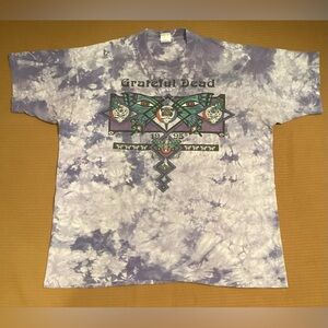 Rare VIntage 1995 Grateful Dead Concert Tour Tie Dye T Shirt